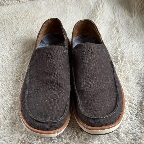 Olukai Kalia Kapa Brown Canvas Slip On Shoe Men's US 8 - Picture 1 of 8